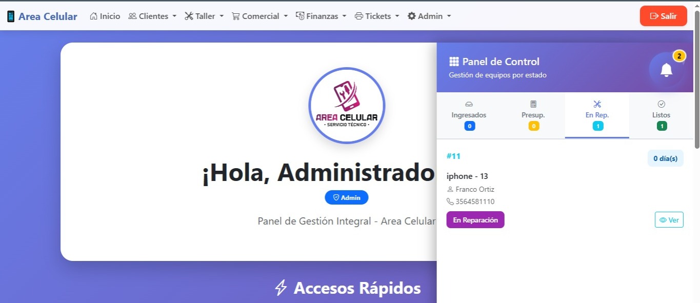 Estado de reparaciones